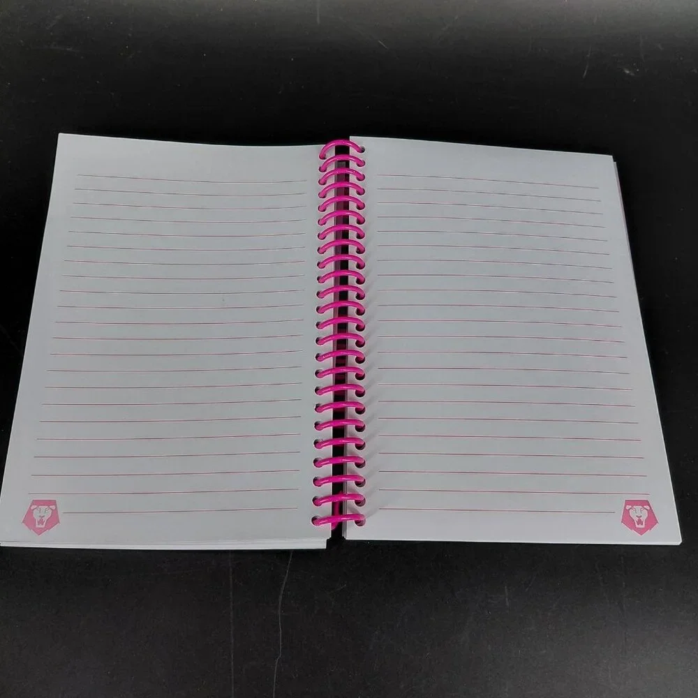 Netflix KPOP Demon Hunters Spiral Journal Notebook A5 Pink Kids Lined Saja Boys